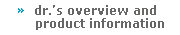Dr.'s overview and Product info.